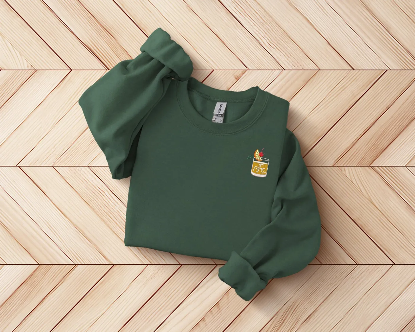 Whiskey Sour Cocktail Crewneck